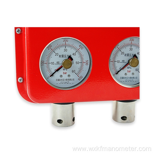 60mm dual pointer pressure gauge for mining